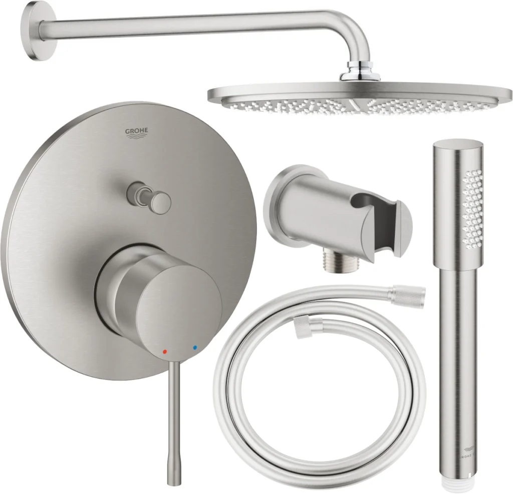 Grohe Essence zestaw prysznicowy podtynkowy PGC-13.2 stal nierdzewna