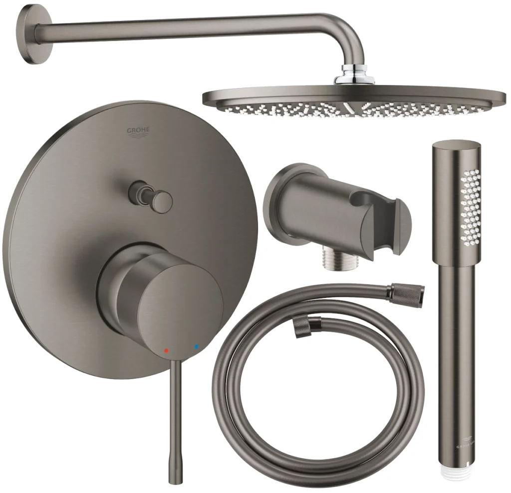 Grohe Essence zestaw prysznicowy podtynkowy PGC-14.2 brushed hard graphite PGC-14.2