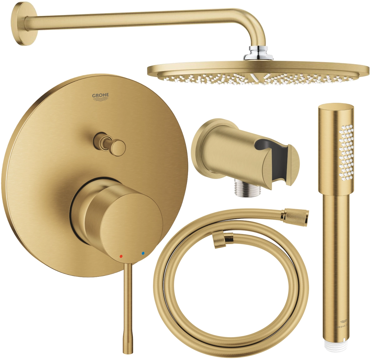 Grohe Essence zestaw prysznicowy podtynkowy PGC-6.7 brushed cool sunrise