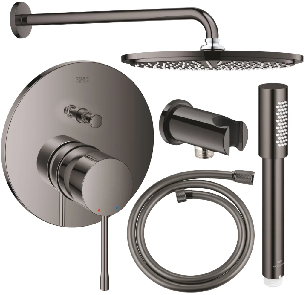 Grohe Essence zestaw prysznicowy podtynkowy PGC-7.8 hard graphite