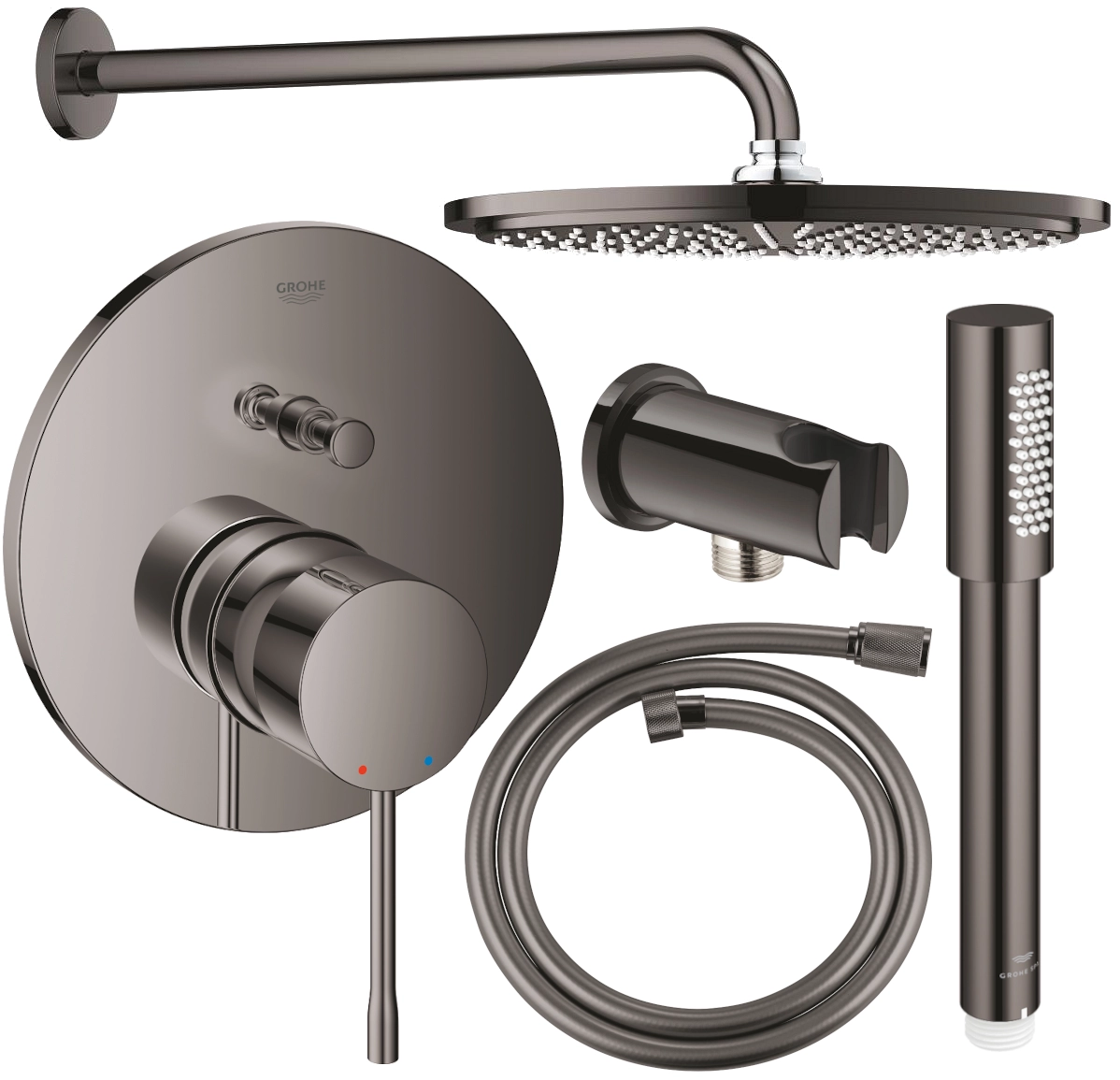 Grohe Essence zestaw prysznicowy podtynkowy PGC-7.8 hard graphite