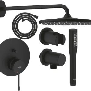 Grohe Essence zestaw prysznicowy 5w1 podtynkowy phantom black