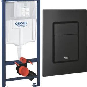 Grohe Rapid SL 3w1 zestaw stelaż + przycisk Skate Cosmopolitan S PGC-11.2 phantom black / czarny mat
